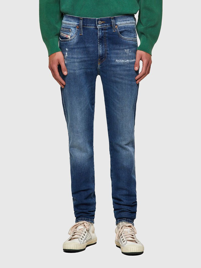 Jeans Skinny Diesel D-Istort 009pu Homem - Azuis XWYCT-2185